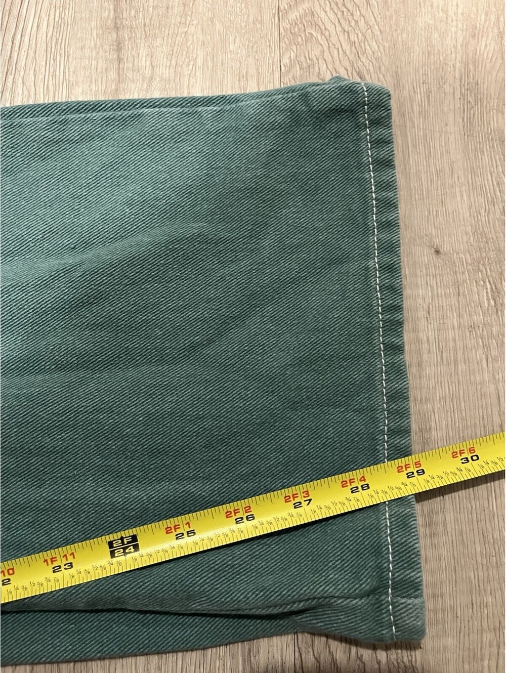 Lioness Miami Vice Wide Leg Cargo Pants Jeans Green Baggy Cargo Sz Small - Picture 7 of 8